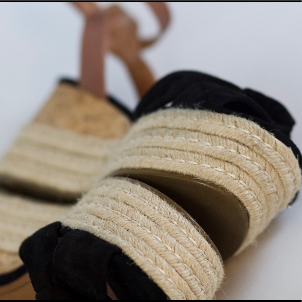 Brazilian brand Espadrille Wedge Black Suede - Picture 2 of 7